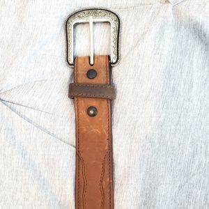 Leather Belt, Oil Rubbed, Rustic, Size 36